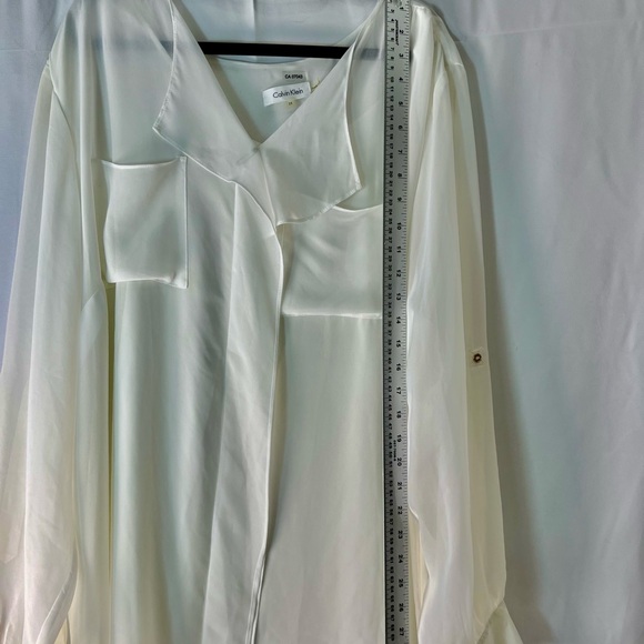 Calvin Klein Cream Blouse for Women - Picture 2 of 8